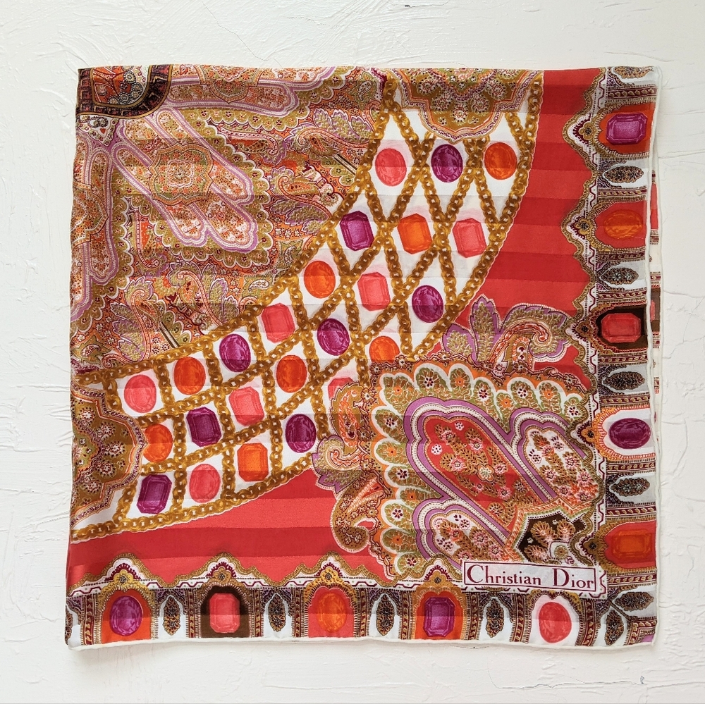LIVE SHOW ITEM 💥 Christian Dior silk scarf